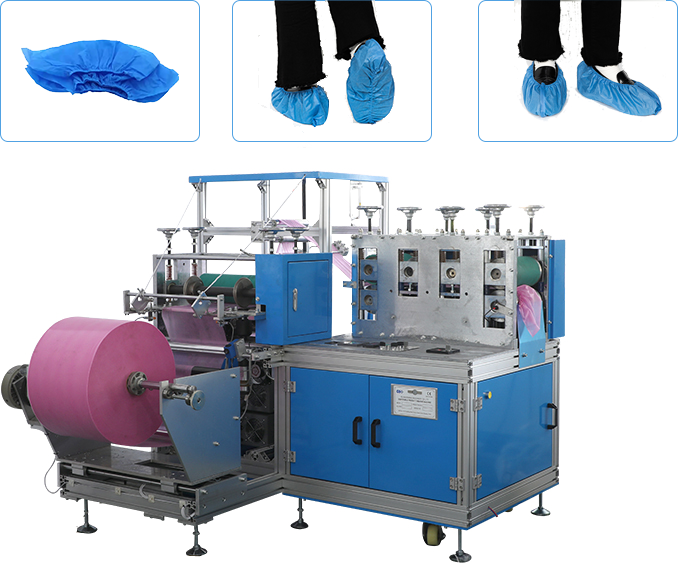 Non-woven shoe covers machine