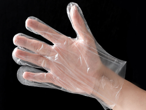 PE plastic glove machine