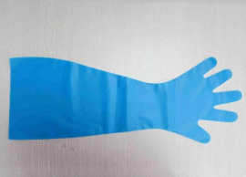 Long arm glove machine